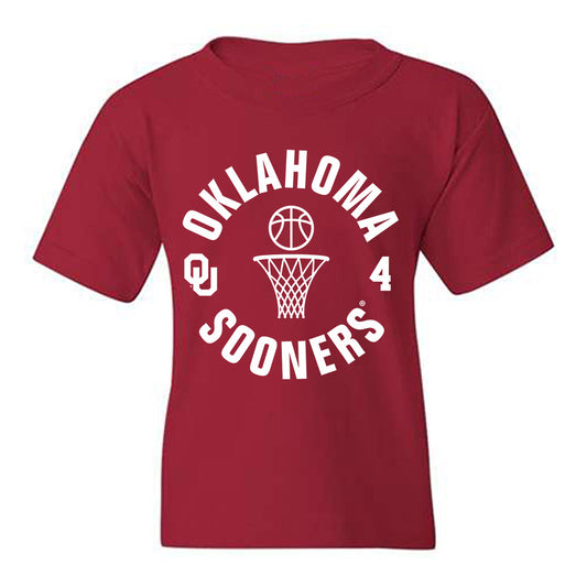 Oklahoma - NCAA Women's Basketball : Caya Smith - Sports Shersey Youth T-Shirt-0