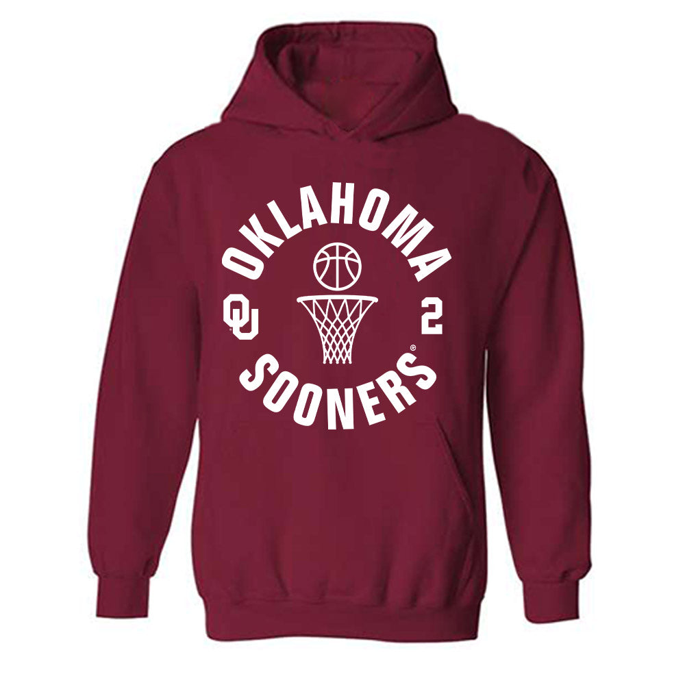 Oklahoma - NCAA Women's Basketball : Aaliyah Chavez - Sports Shersey Hooded Sweatshirt-0