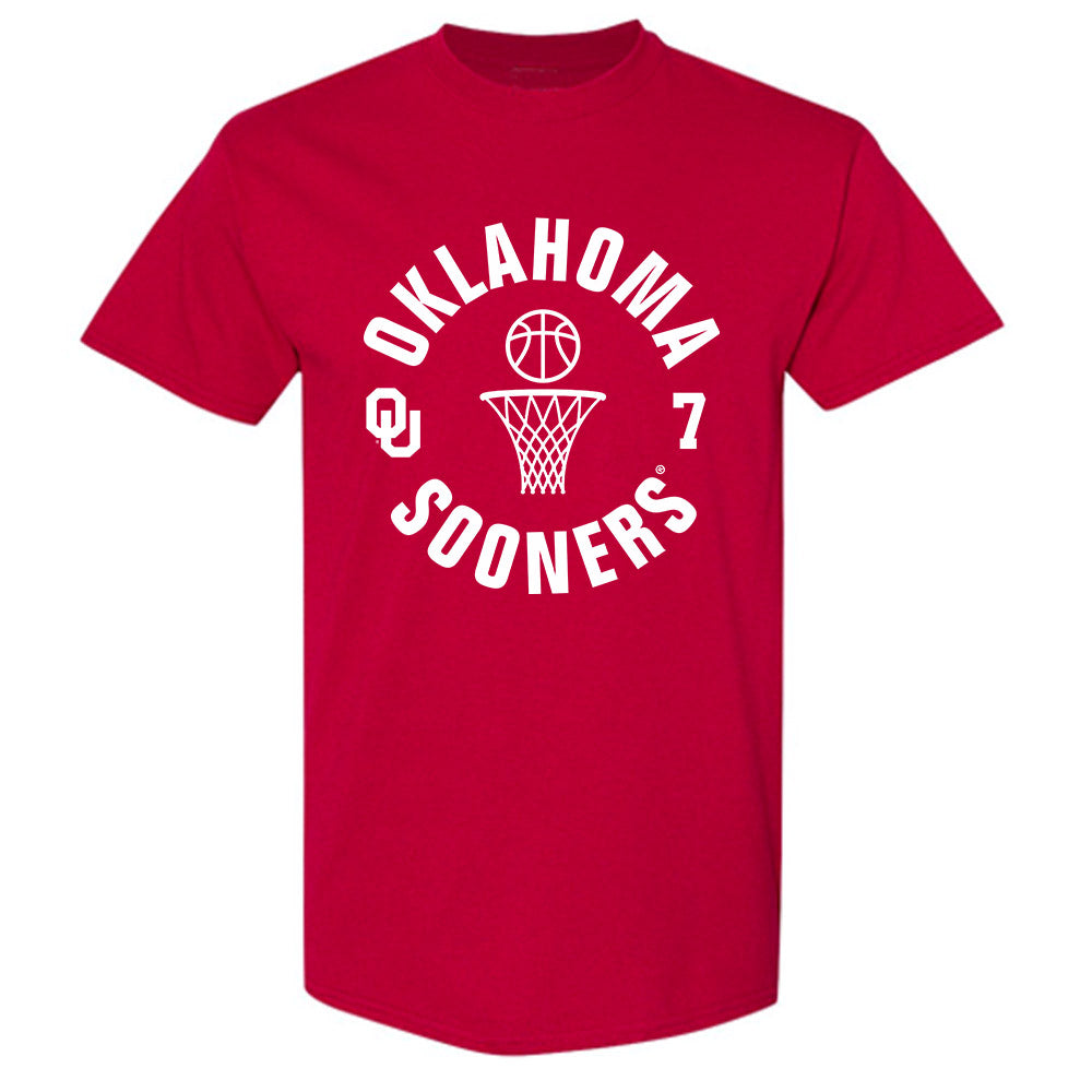 Oklahoma - NCAA Men's Basketball : Dayton Forsythe - Sports Shersey T-Shirt-0