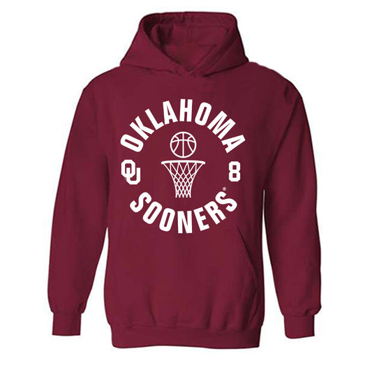 Oklahoma - NCAA Men's Basketball : Kai Rogers - Sports Shersey Hooded Sweatshirt-0