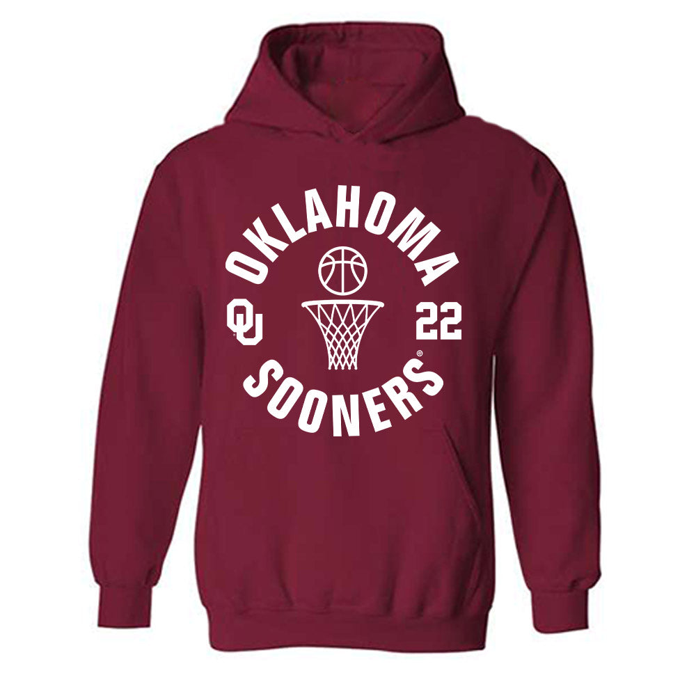 Oklahoma - NCAA Men's Basketball : Kuol Atak - Sports Shersey Hooded Sweatshirt-0