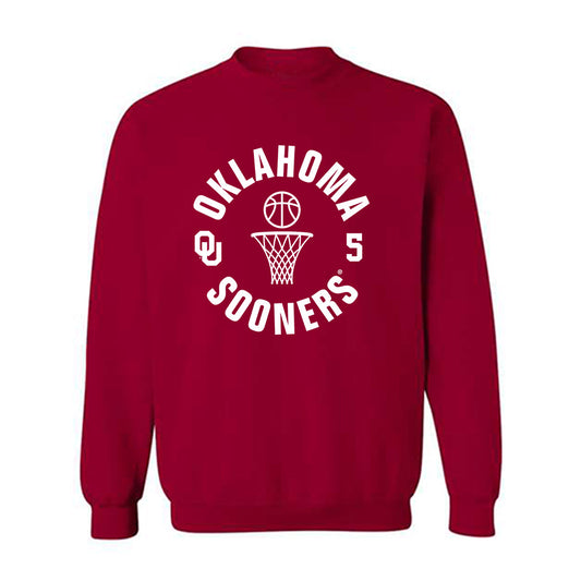 Oklahoma - NCAA Men's Basketball : Mohamed Wague - Sports Shersey Crewneck Sweatshirt-0