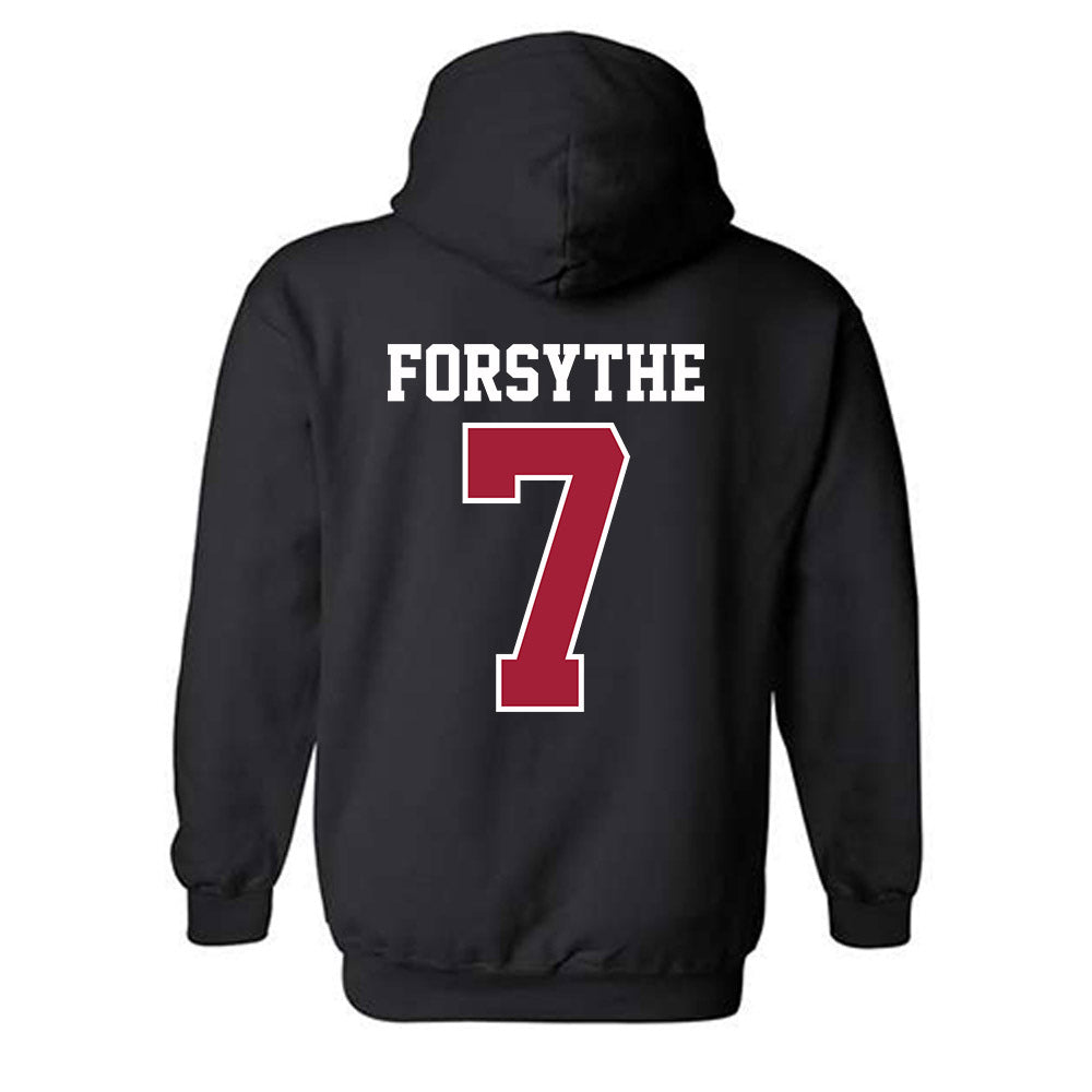 Oklahoma - NCAA Men's Basketball : Dayton Forsythe - Sports Shersey Hooded Sweatshirt-1