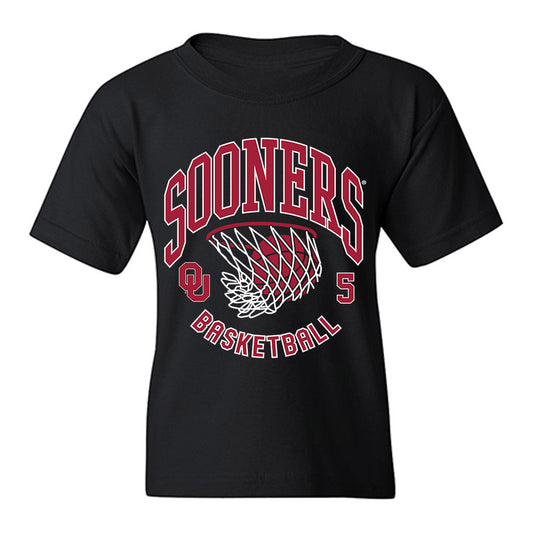 Oklahoma - NCAA Men's Basketball : Mohamed Wague - Sports Shersey Youth T-Shirt-0