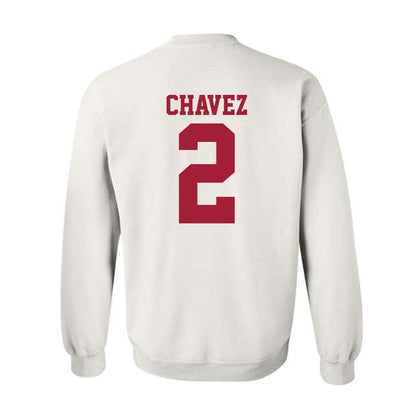 Oklahoma - NCAA Women's Basketball : Aaliyah Chavez - Sports Shersey Crewneck Sweatshirt-1