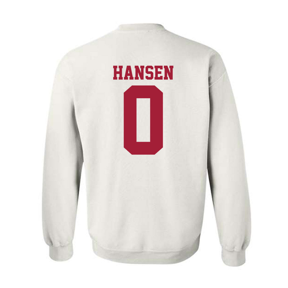 Oklahoma - NCAA Men's Basketball : Jake Hansen - Sports Shersey Crewneck Sweatshirt-1