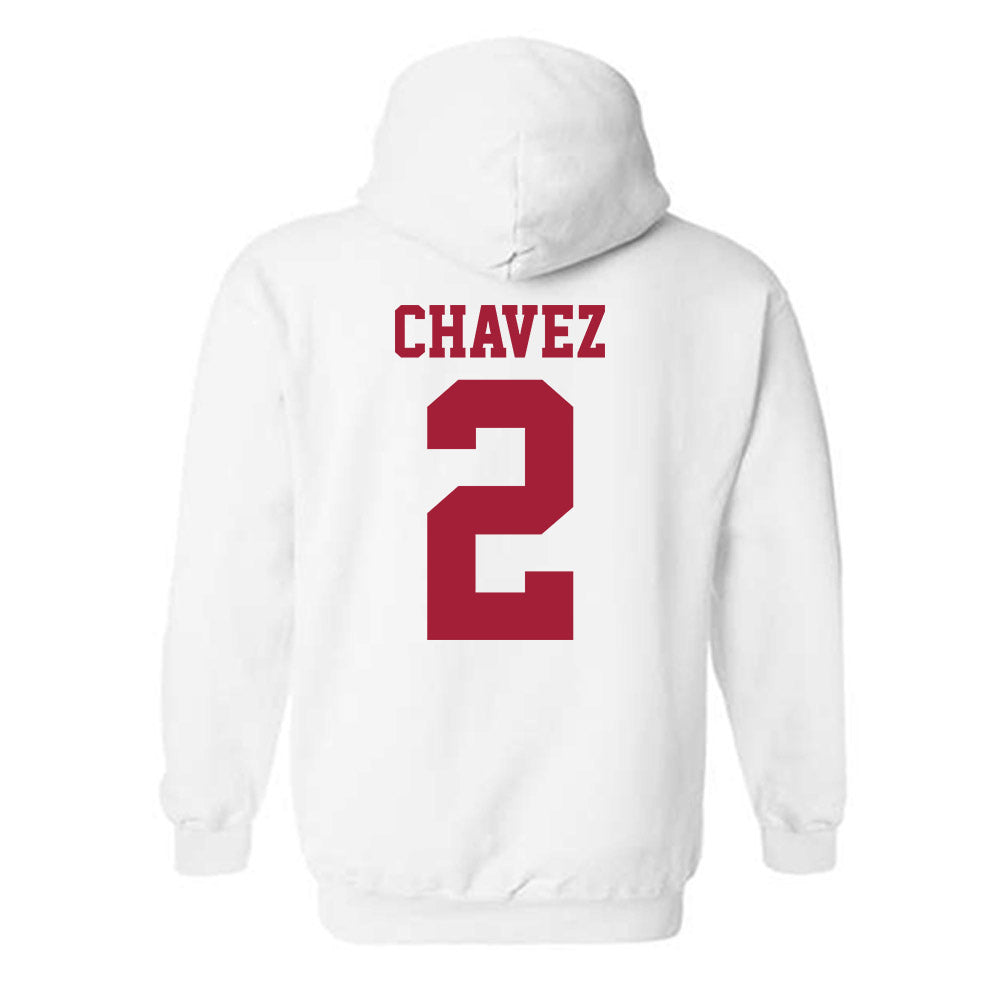 Oklahoma - NCAA Women's Basketball : Aaliyah Chavez - Sports Shersey Hooded Sweatshirt-1