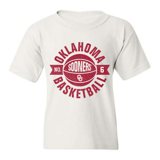 Oklahoma - NCAA Men's Basketball : Finley Keeffe - Sports Shersey Youth T-Shirt-0