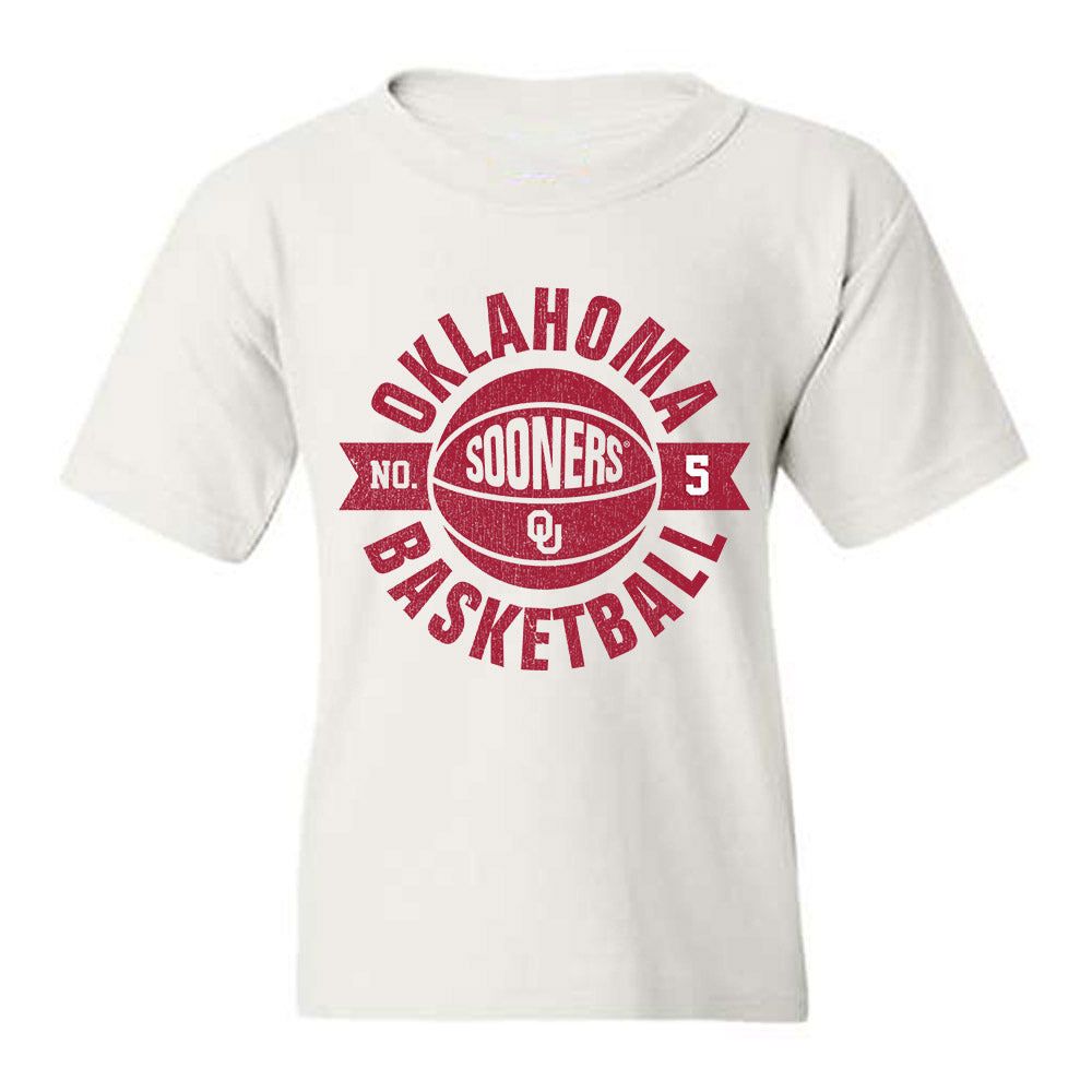 Oklahoma - NCAA Men's Basketball : Mohamed Wague - Sports Shersey Youth T-Shirt-0