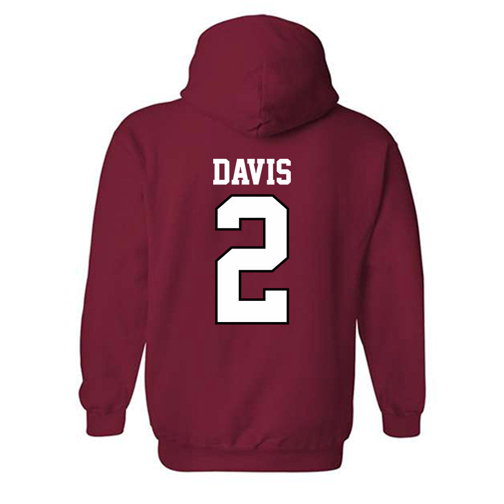 Oklahoma - NCAA Baseball : Myles Davis - Sports Shersey Hooded Sweatshirt-1