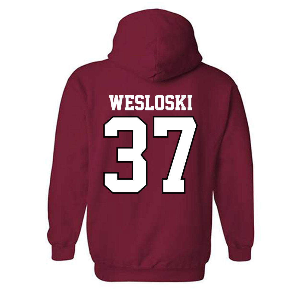 Oklahoma - NCAA Baseball : Nick Wesloski - Sports Shersey Hooded Sweatshirt-1