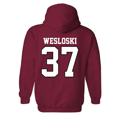Oklahoma - NCAA Baseball : Nick Wesloski - Sports Shersey Hooded Sweatshirt-1