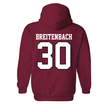 Oklahoma - NCAA Baseball : Finn Breitenbach - Sports Shersey Hooded Sweatshirt-1