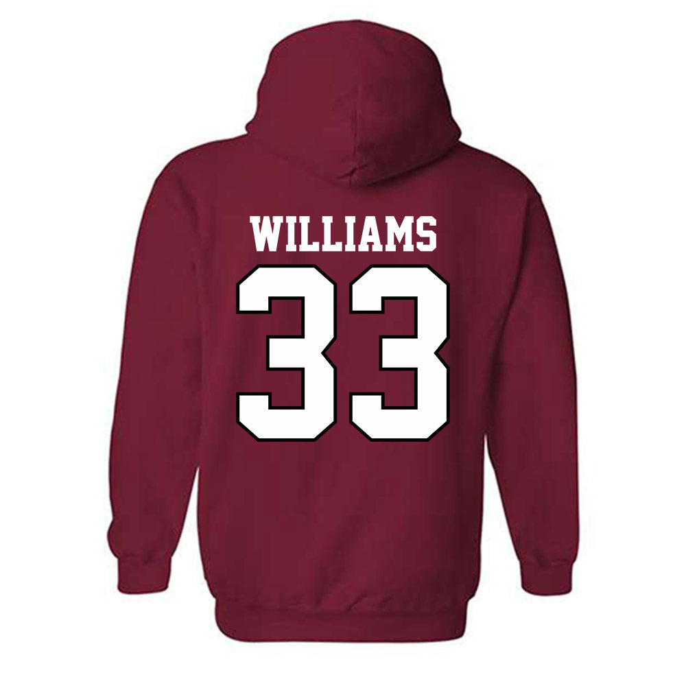 Oklahoma - NCAA Baseball : Isaac Williams - Sports Shersey Hooded Sweatshirt-1