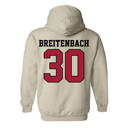 Oklahoma - NCAA Baseball : Finn Breitenbach - Sports Shersey Hooded Sweatshirt-1