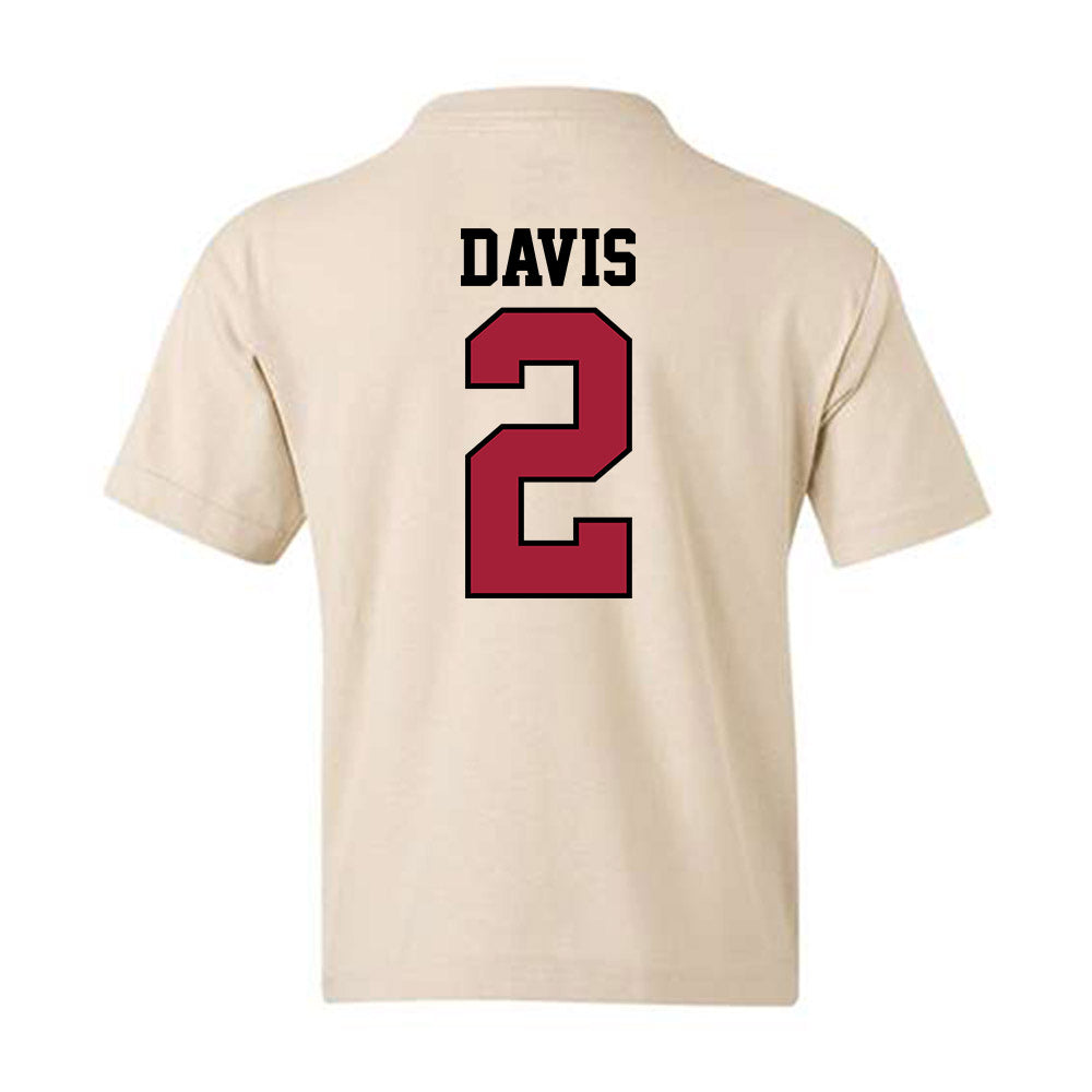 Oklahoma - NCAA Baseball : Myles Davis - Sports Shersey Youth T-Shirt-1