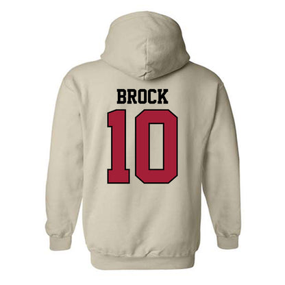 Oklahoma - NCAA Baseball : Brendan Brock - Sports Shersey Hooded Sweatshirt-1