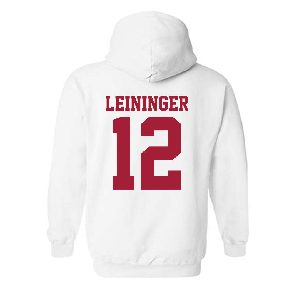 Oklahoma - NCAA Baseball : Ryley Leininger - Sports Shersey Hooded Sweatshirt-1