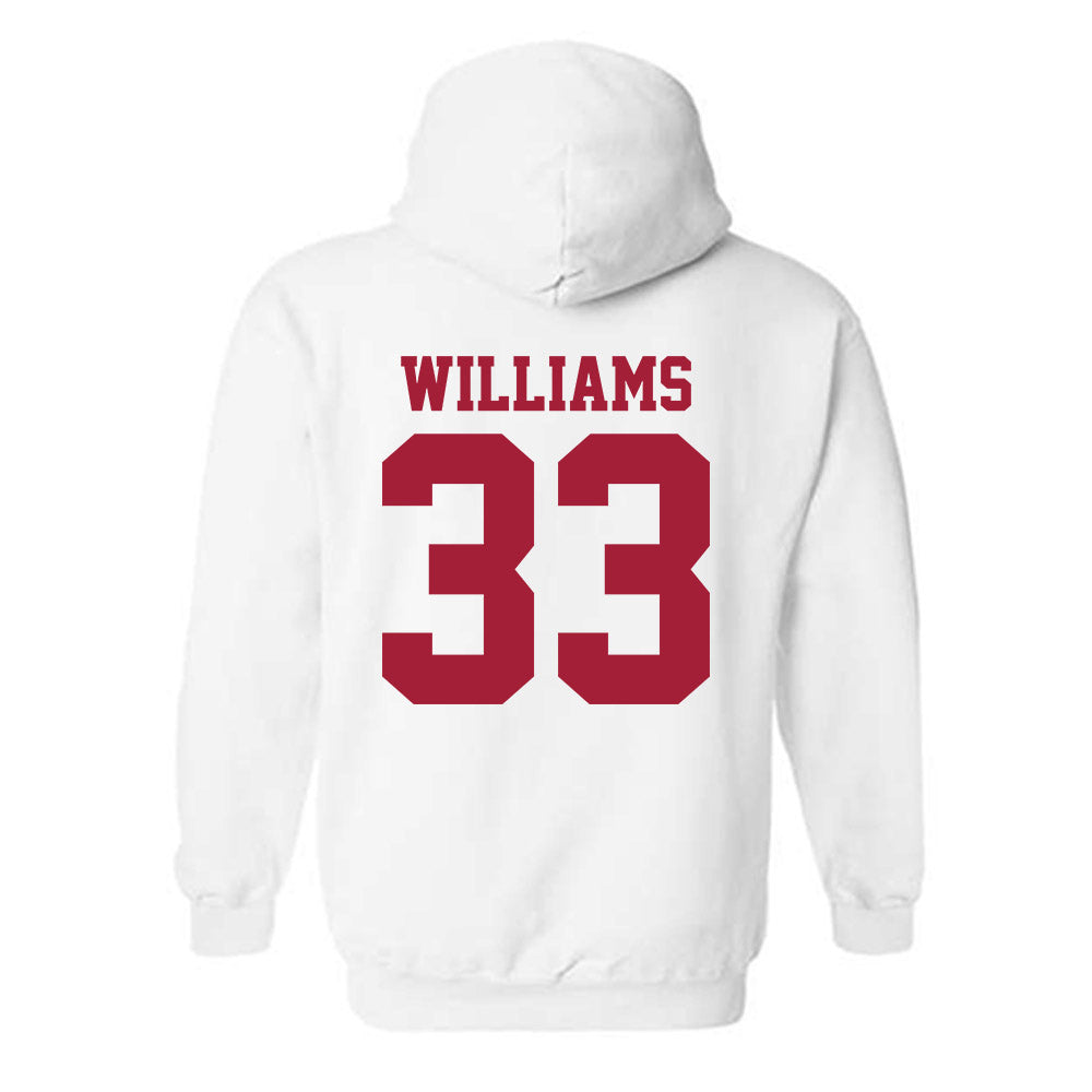 Oklahoma - NCAA Baseball : Isaac Williams - Sports Shersey Hooded Sweatshirt-1