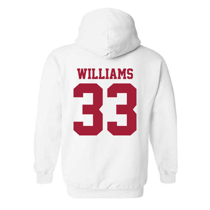 Oklahoma - NCAA Baseball : Isaac Williams - Sports Shersey Hooded Sweatshirt-1
