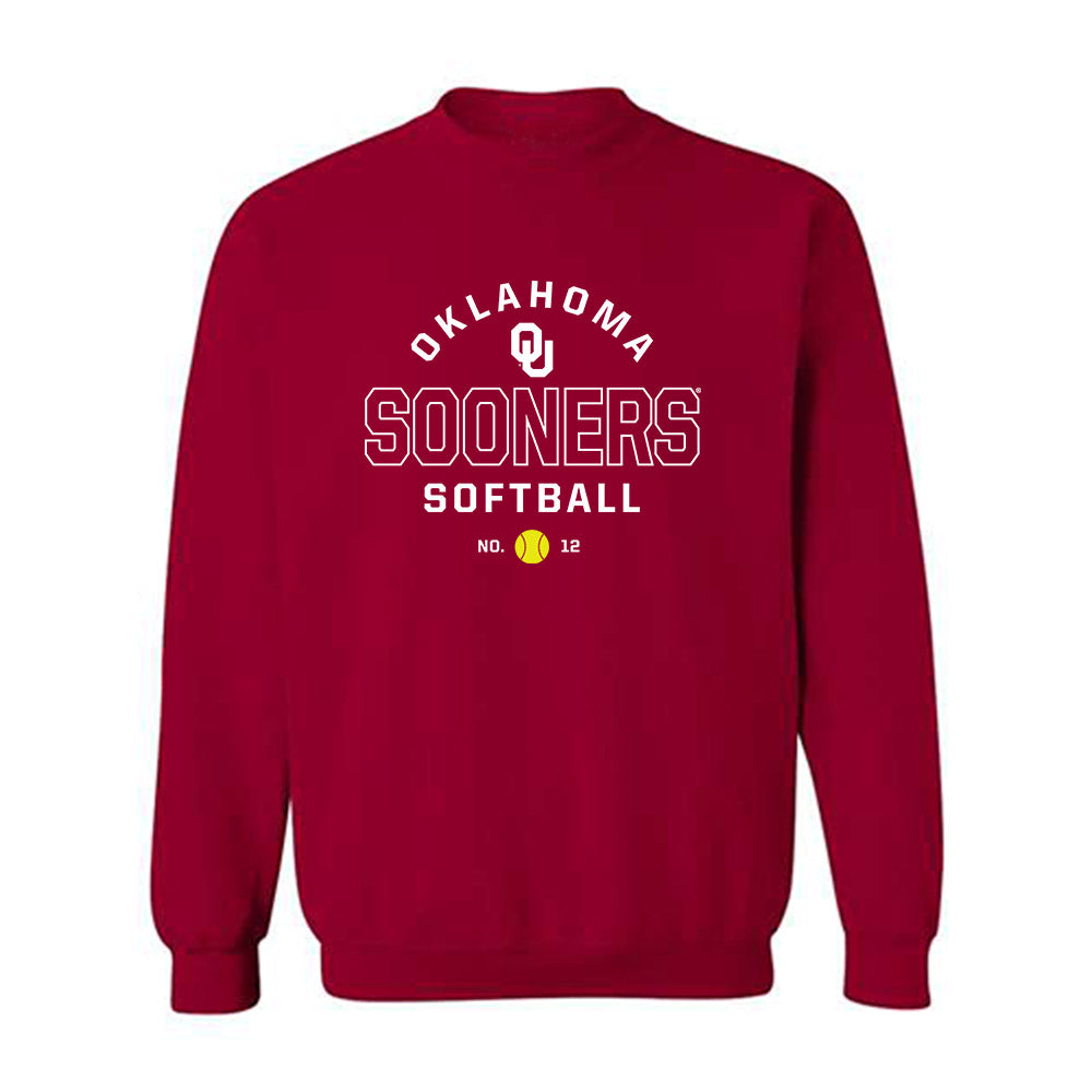 Oklahoma - NCAA Softball : Lexi McDaniel - Sports Shersey Crewneck Sweatshirt-0