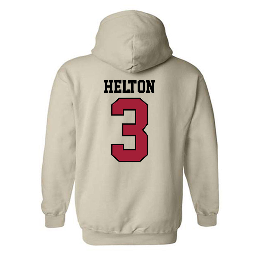 Oklahoma - NCAA Softball : Chaney Helton - Sports Shersey Hooded Sweatshirt-1