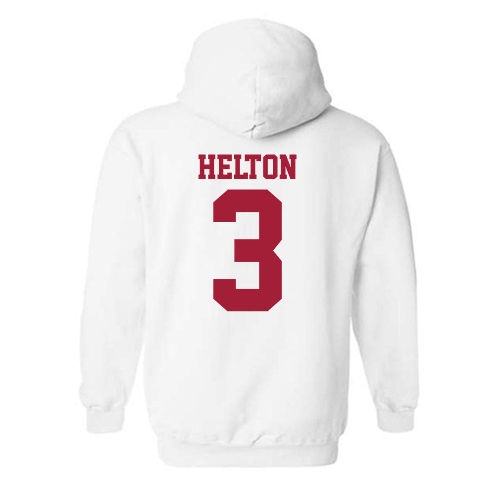 Oklahoma - NCAA Softball : Chaney Helton - Sports Shersey Hooded Sweatshirt-1