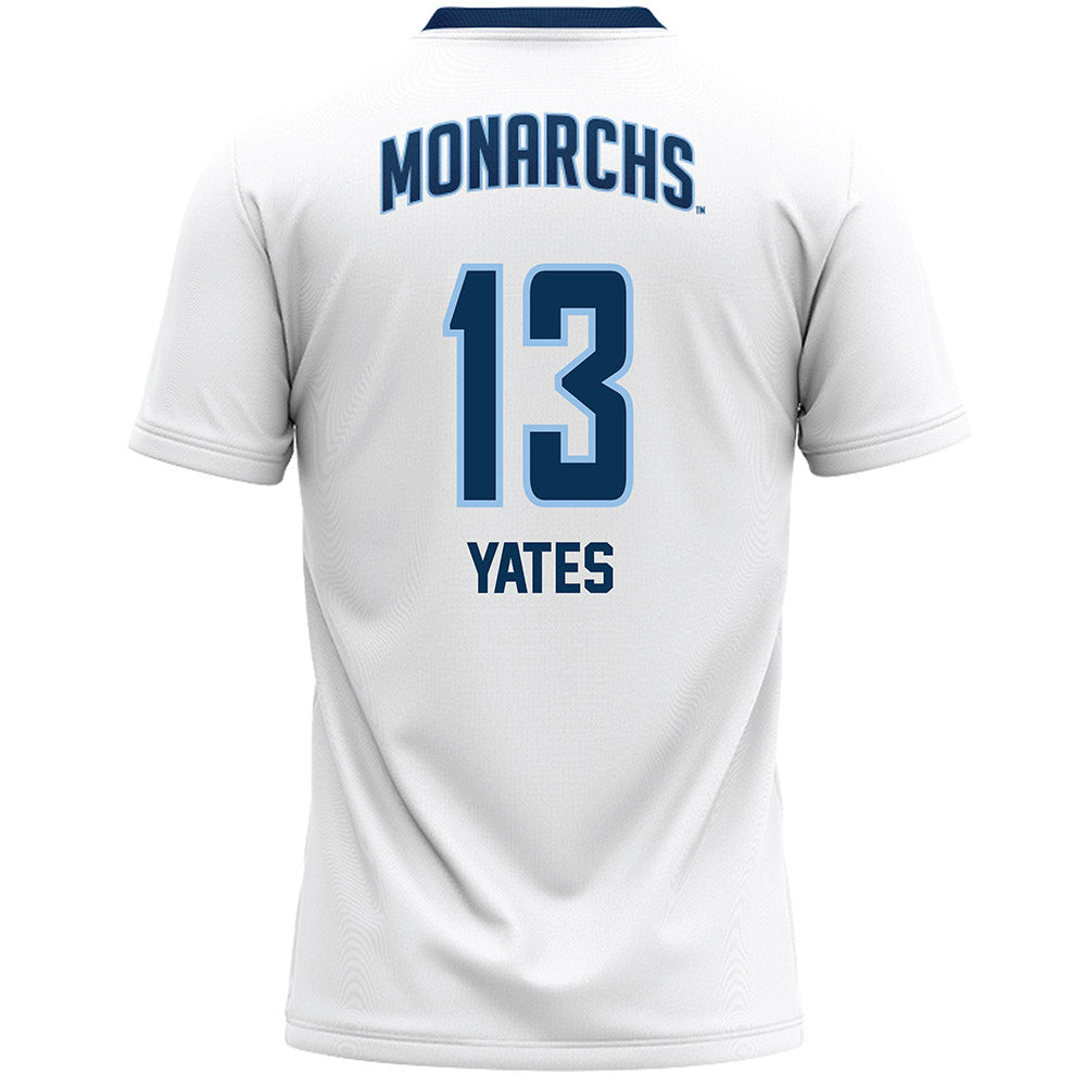 Old Dominion - NCAA Women's Lacrosse : Eleni Yates - White Lacrosse Jersey -1