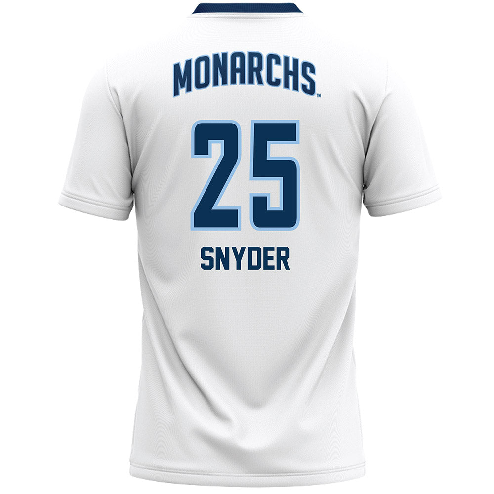 Old Dominion - NCAA Women's Lacrosse : Maria Snyder - White Lacrosse Jersey -1