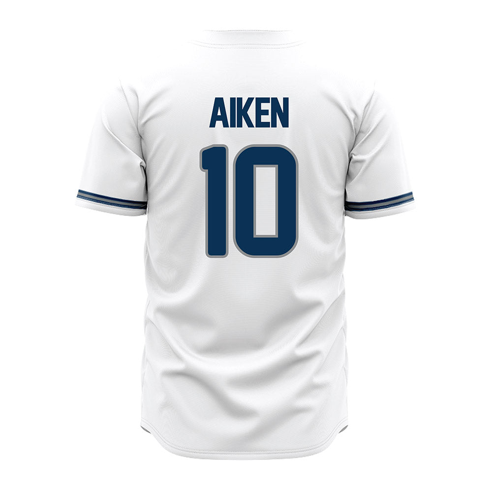 Old Dominion - NCAA Baseball : Travis Aiken - White Jersey-1