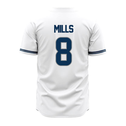 Old Dominion - NCAA Baseball : Sylas Mills - White Jersey-1