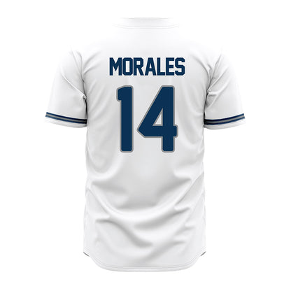 Old Dominion - NCAA Baseball : Efrain Morales - White Jersey-1