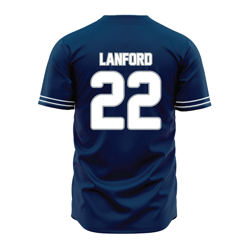 Old Dominion - NCAA Baseball : Cole Lanford - Navy Jersey-1