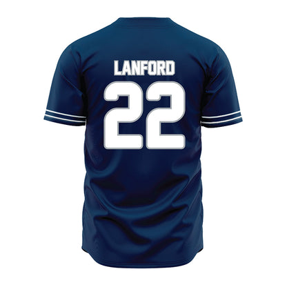 Old Dominion - NCAA Baseball : Cole Lanford - Navy Jersey-1