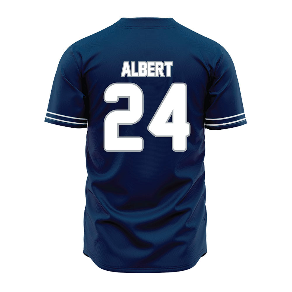Old Dominion - NCAA Baseball : Davis Albert - Navy Jersey-1