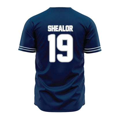Old Dominion - NCAA Baseball : Bennett Shealor - Navy Jersey-1