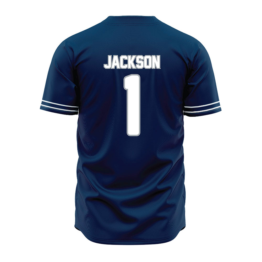 Old Dominion - NCAA Baseball : Brady Jackson - Navy Jersey-1