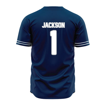 Old Dominion - NCAA Baseball : Brady Jackson - Navy Jersey-1