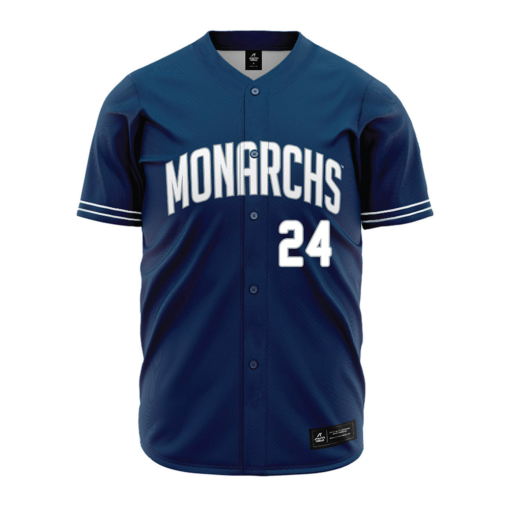 Old Dominion - NCAA Baseball : Davis Albert - Navy Jersey-0