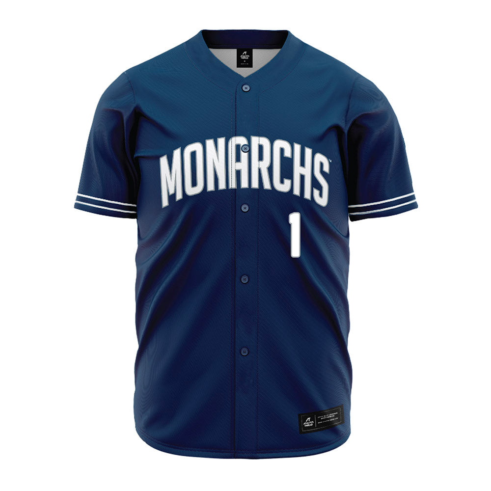 Old Dominion - NCAA Baseball : Brady Jackson - Navy Jersey-0