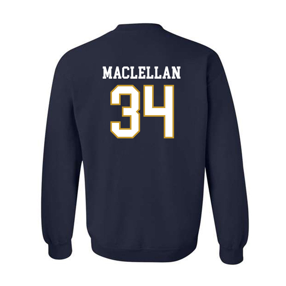 Notre Dame - NCAA Men's Basketball : Matthew MacLellan - Sports Shersey Crewneck Sweatshirt-1