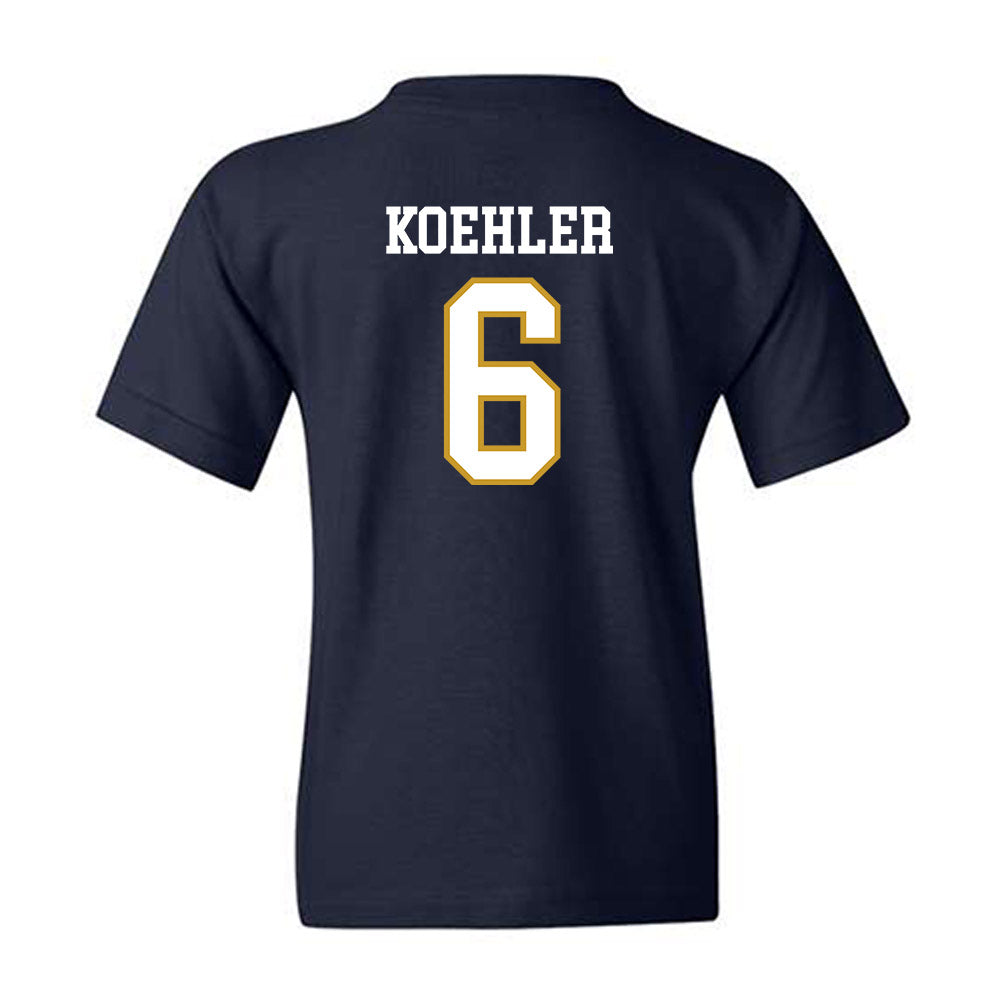 Notre Dame - NCAA Men's Basketball : Brady Koehler - Sports Shersey Youth T-Shirt-1