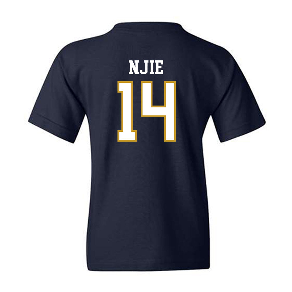 Notre Dame - NCAA Men's Basketball : Kebba Njie - Sports Shersey Youth T-Shirt-1