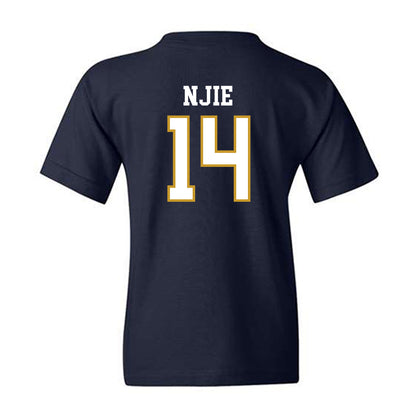 Notre Dame - NCAA Men's Basketball : Kebba Njie - Sports Shersey Youth T-Shirt-1