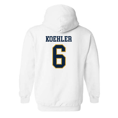 Notre Dame - NCAA Men's Basketball : Brady Koehler - Sports Shersey Hooded Sweatshirt-1
