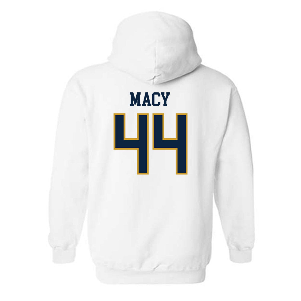 Notre Dame - NCAA Women's Basketball : Leah Macy - Sports Shersey Hooded Sweatshirt-1