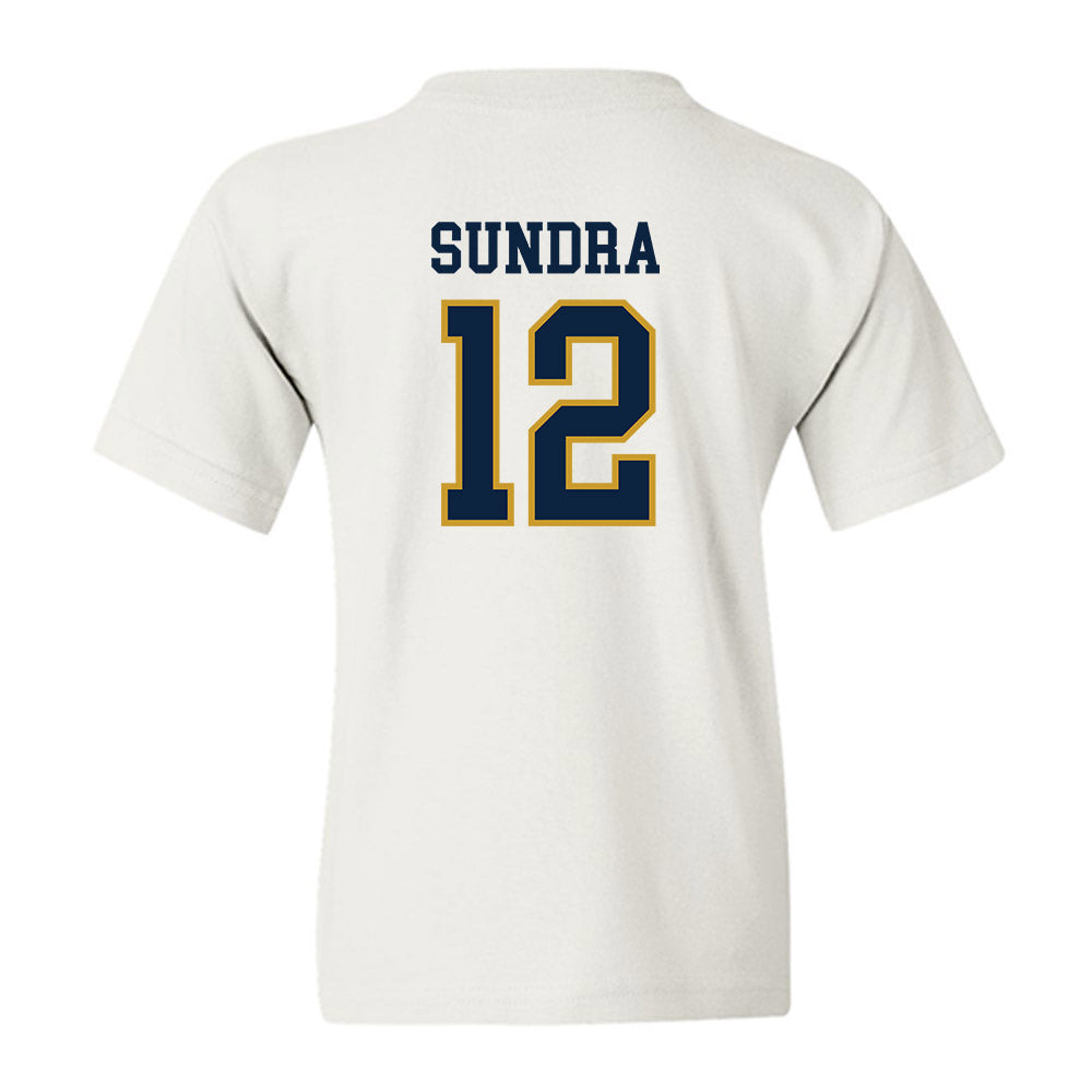 Notre Dame - NCAA Men's Basketball : Garrett Sundra - Sports Shersey Youth T-Shirt-1