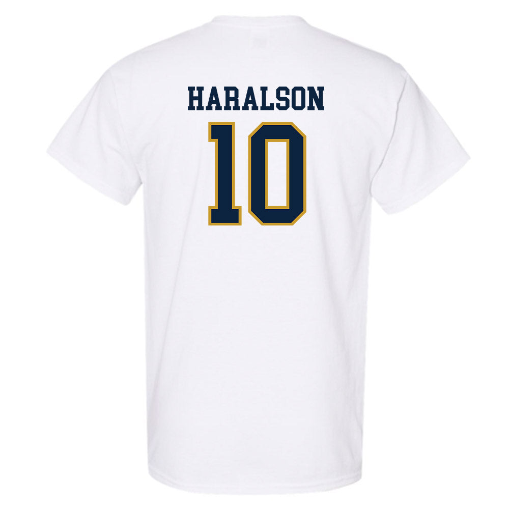Notre Dame - NCAA Men's Basketball : Jalen Haralson - Sports Shersey T-Shirt-1