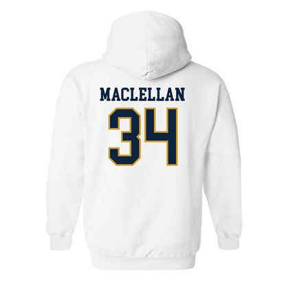 Notre Dame - NCAA Men's Basketball : Matthew MacLellan - Sports Shersey Hooded Sweatshirt-1