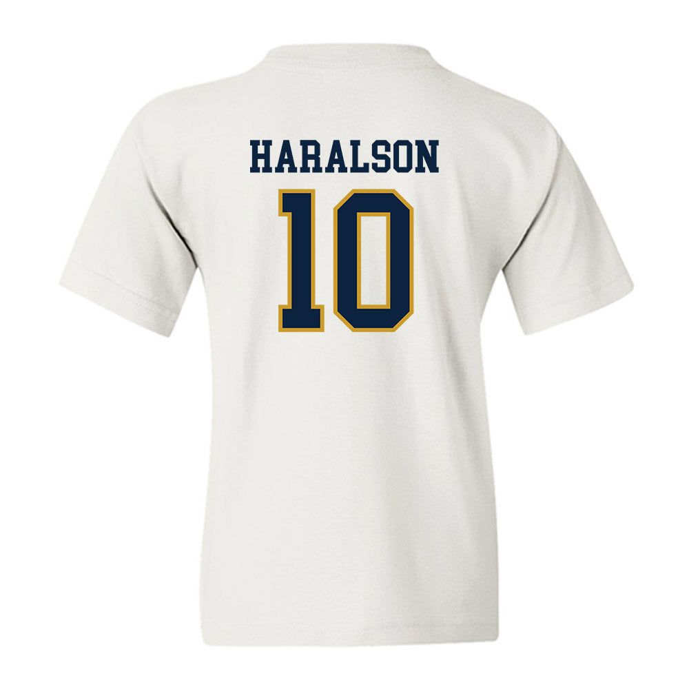 Notre Dame - NCAA Men's Basketball : Jalen Haralson - Sports Shersey Youth T-Shirt-1